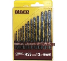 Набор сверл по металлу Biber 74132 HSS стандарт 2,0-8,0мм (13шт.) тов-042028