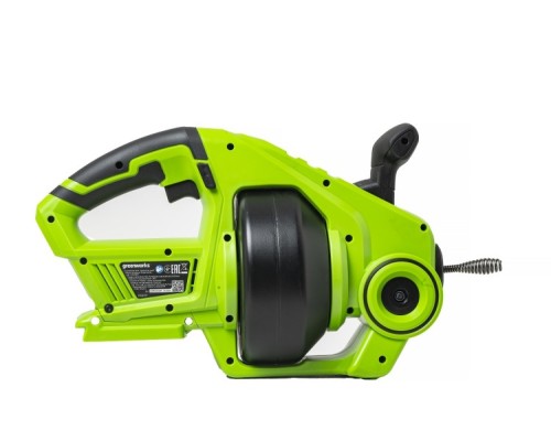 Машина барабанная для прочистки трубопроводов GREENWORKS G24DA аккумуляторная 24v, без акб и зу [3707307]