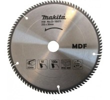 Пильный диск по дереву MAKITA 255x30x2.4x100T для резки mdf [D-19071]