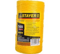 Шпагат многоцелевой полипропиленовый STAYER MASTER d=1,5 мм, желтый, 500 м 50077-500