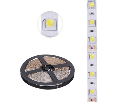 Лента светодиодная LAMPER  141-2024 12В, SMD5050, 14,4Bт/м, 60 LED/м, 6500K, 10мм, 5м,