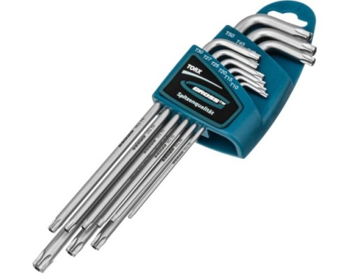 Набор ключей TORX-TT GROSS 16408 T10-T50, 9 предметов