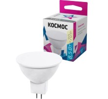 Лампа светодиодная КОСМОС JCDR 8.5W 220V GU5.3 3000K [LkecLED8.5wJCDRC30]