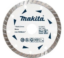 Алмазный диск для резки мрамора  MAKITA 125x22,23 мм  Турбо D-52803 [D-52803]