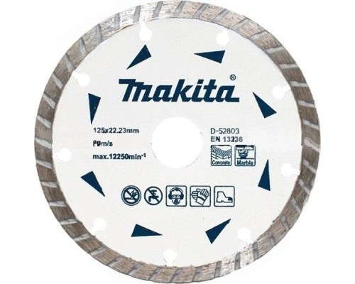 Алмазный диск для резки мрамора  MAKITA 125x22,23 мм  Турбо D-52803 [D-52803]