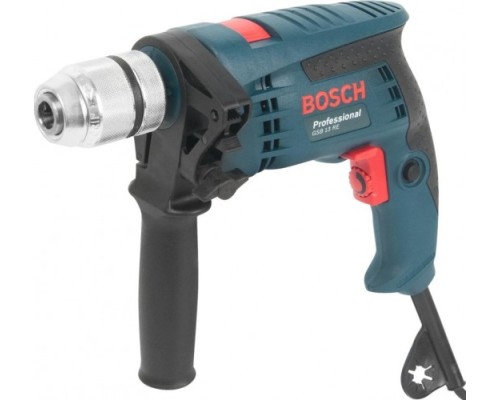 Дрель ударная сетевая BOSCH GSB 13 RE (БЗП) односкоростная [0601217104]