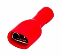 Клемма плоская REXANT 08-0612 ( уп 100 шт ) изолированная РППи-м 1.5-(6.3)/РпИмп 1,25-250 08-0612