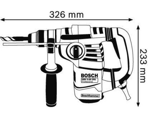 Перфоратор сетевой BOSCH GBH 3-28 DRE [061123A000] Кейс