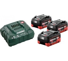 Набор аккумуляторов и зарядное устройство METABO 18 V Basic-Set 5.5 3х5,5 Ач LiHD [685074000]