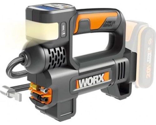 Компрессор автомобильный Worx WX092.9 без АКБ и ЗУ, с фонарем [WX092.9]