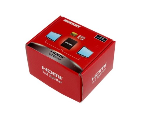 Делитель гнездо REXANT 17-6901 HDMI на 2 гнезда HDMI, металл