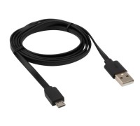 Кабель REXANT 18-4270 USB-A – micro USB, 2,4A, 1м, ПВХ, черный
