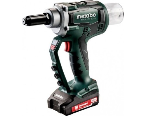 Клепальник аккумуляторный METABO NP 18 LTX BL 5.0 2,0 Ач, бесщеточный [619002500]