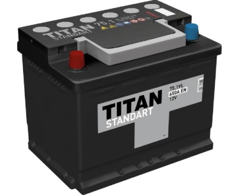 Аккумулятор Titan STANDART 75.1 VL 650А [4607008882247]