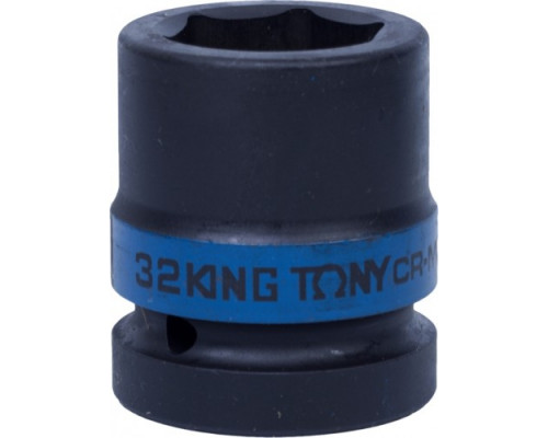Ударная головка шестигранная с посадкой 1" KING TONY 853532М 32 мм