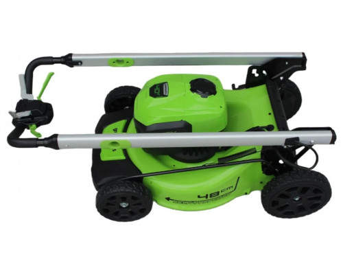 Газонокосилка аккумуляторная GREENWORKS GD40LM48SP 40V, самоходная, б/щ, АКБ 8Ач и ЗУ 2517407UH купить с доставкой и официальной гарантией