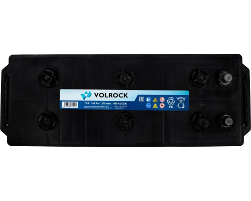 Аккумулятор VOLROCK 6СТ-140N 900А 513х189х217 конус