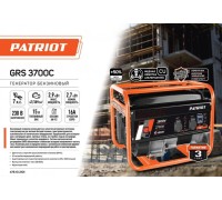 Генератор бензиновый PATRIOT GRS 3700C 476102101