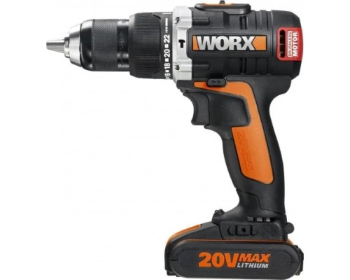 Дрель-шуруповерт аккумуляторная WORX WX373 ударная, бесщеточная