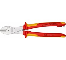 Бокорезы диэлектрические KNIPEX KN-7406250TBK особо мощные vde, 250 мм, хром, 2-комп. ручки