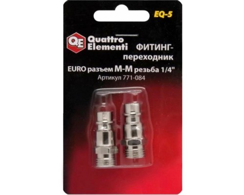 Переходник QUATTRO ELEMENTI EQ-5 соединение папа euro-папа резьба 1/4 