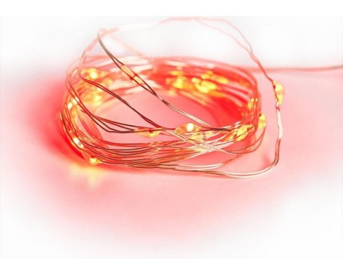 Гирлянда NEON-NIGHT РОСА 2м, 20 LED красные (2*CR2032 в комплекте) [303-002]