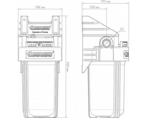 Корпус фильтра ДЖИЛЕКС 1М 10