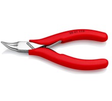 Плоскогубцы KNIPEX KN-3541115 захватные для электроники, плоскокруглые губки 45°