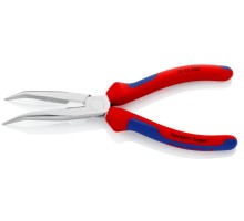 Длинногубцы KNIPEX KN-2625200SB с режущими кромками, губки 40°, 200 мм