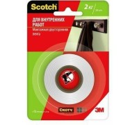 Клейкая монтажная лента 3M Scotch® для внутренних работ, 19 мм х 1,5 м [7100094884]