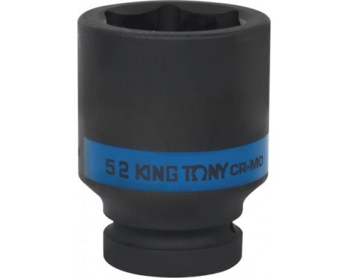 Головка ударная торцевая глубокая 6-гранная KING TONY 843552M 1", 52 мм