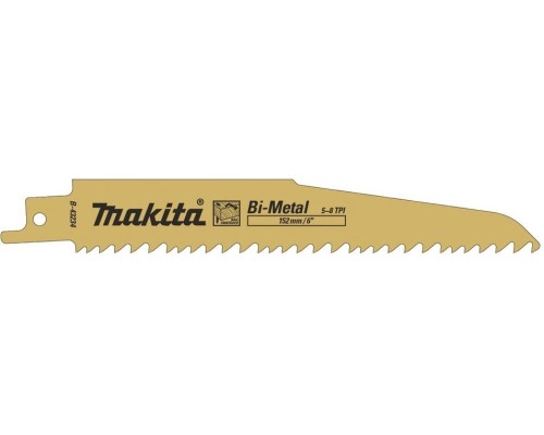 Полотна для сабельных пил MAKITA B-43234 для дерева/металла 152x1,6x5-8tpi, 5 шт.