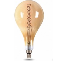 Лампа светодиодная GAUSS А160 filament 8w 620lm 2400к е27 golden flexible led [150802008]