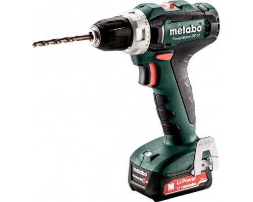 Аккумуляторный шуруповерт METABO PowerMaxx BS 12 2х2.0 Ач [601036500]