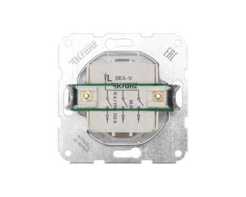 Выключатель KRANZ KR-78-0204 DEA 3кл с/у 10А мех. бел Выключатель KRANZ KR-78-0204 DEA 3кл с/у 10А мех. бел