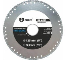 Алмазный диск универсальный GRAFF 125х22.2 мм BLACK METALL CUTTING [GDDM125B]