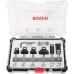 Набор фрез по дереву BOSCH 6 НМ-ФРЕЗ SET 6 мм-ХВ [2607017468]
