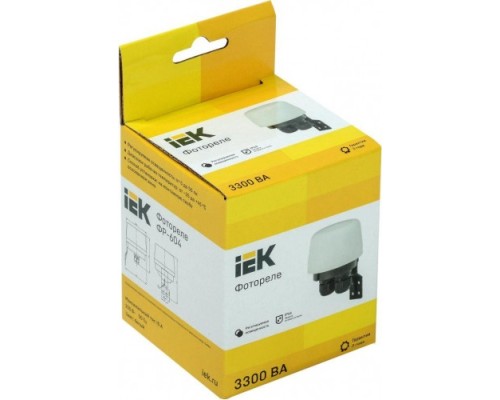 Фотореле IEK ФР 604 3300ва ip66 белый [LFR20-604-3300-K01]