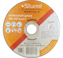 Отрезной круг по металлу Sturm 9020-07-125x10