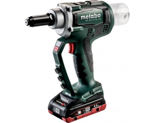 Клепальник аккумуляторнный METABO NP 18 LTX BL 5.0 4,0 Ач, бесщеточный [619002800]