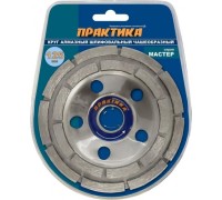Алмазная чашка ПРАКТИКА двухрядная (бетон) 125х22.23 779-608 779-608