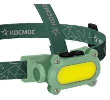 Фонарь налобный КОСМОС KOC503Lit аккумуляторный, 7 Bт COB LED + красный свет