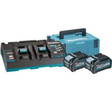 Набор АКБ и ЗУ MAKITA 40.0В 4,0 Ач Li-ion PSK XGT 40.0V 4,0 Ач Li-ion (2шт.) BL4040/DC40RB (1шт.) [191U04-0]