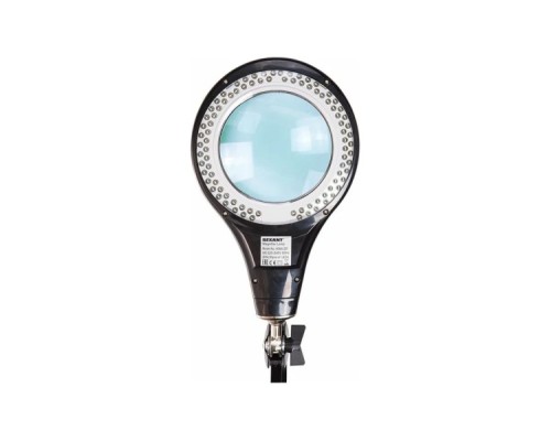 Лупа REXANT 31-0406 на струбцине круглая 5D с подсв. 56SMD LED, ø127мм