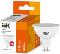Лампа светодиодная IEK MR16 5Вт 3000К GU5.3 Софит LLE-MR16-5-230-30-GU5
