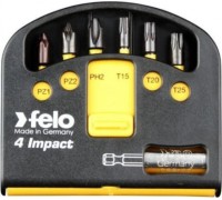 Набор насадок FELO 02060546 бит ph impact с держателем бит в кейсе swift, 7 шт
