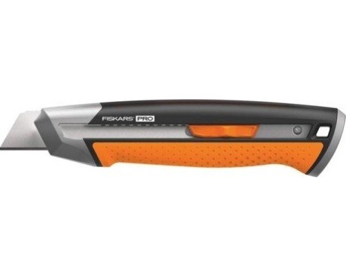 Нож строительный с выдвижным сменным лезвием 25мм FISKARS CarbonMax 1027228 [1027228]