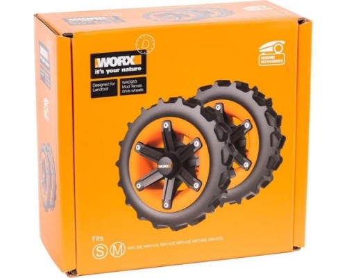 Комплект колес WORX WA0953 для Landroid, для сложного рельефа местности (2шт) [WA0953]