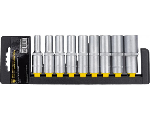 Набор головок 1/2" BERGER BG2038 Spline удлиненных 1/2" (8-21 мм) 9 предметов