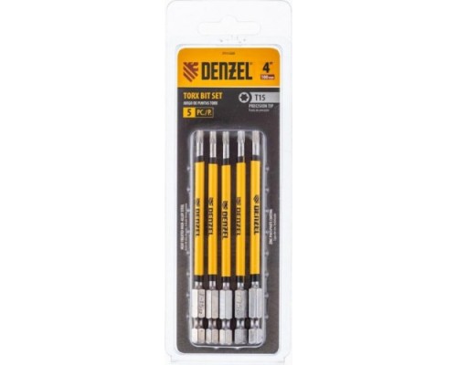 Набор бит DENZEL T15x4 Набор бит DENZEL T15x4